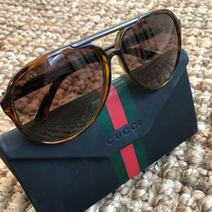 Gucci Aviator Acetate Sunglssses